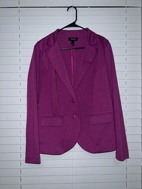 Torrid Purple Ponte Blazer Jacket - Size 1